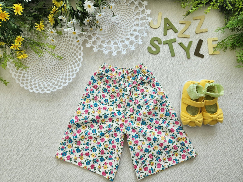 Jazz - Korean Children Fashion - #todddlerfashion - Flower Pocket Pants - 10