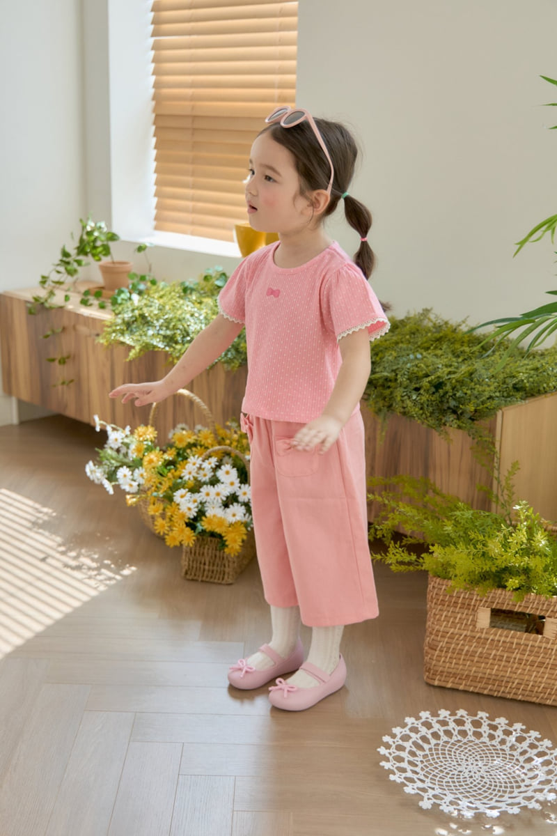 Jazz - Korean Children Fashion - #todddlerfashion - Ribbon Dot Blouse Tee - 5