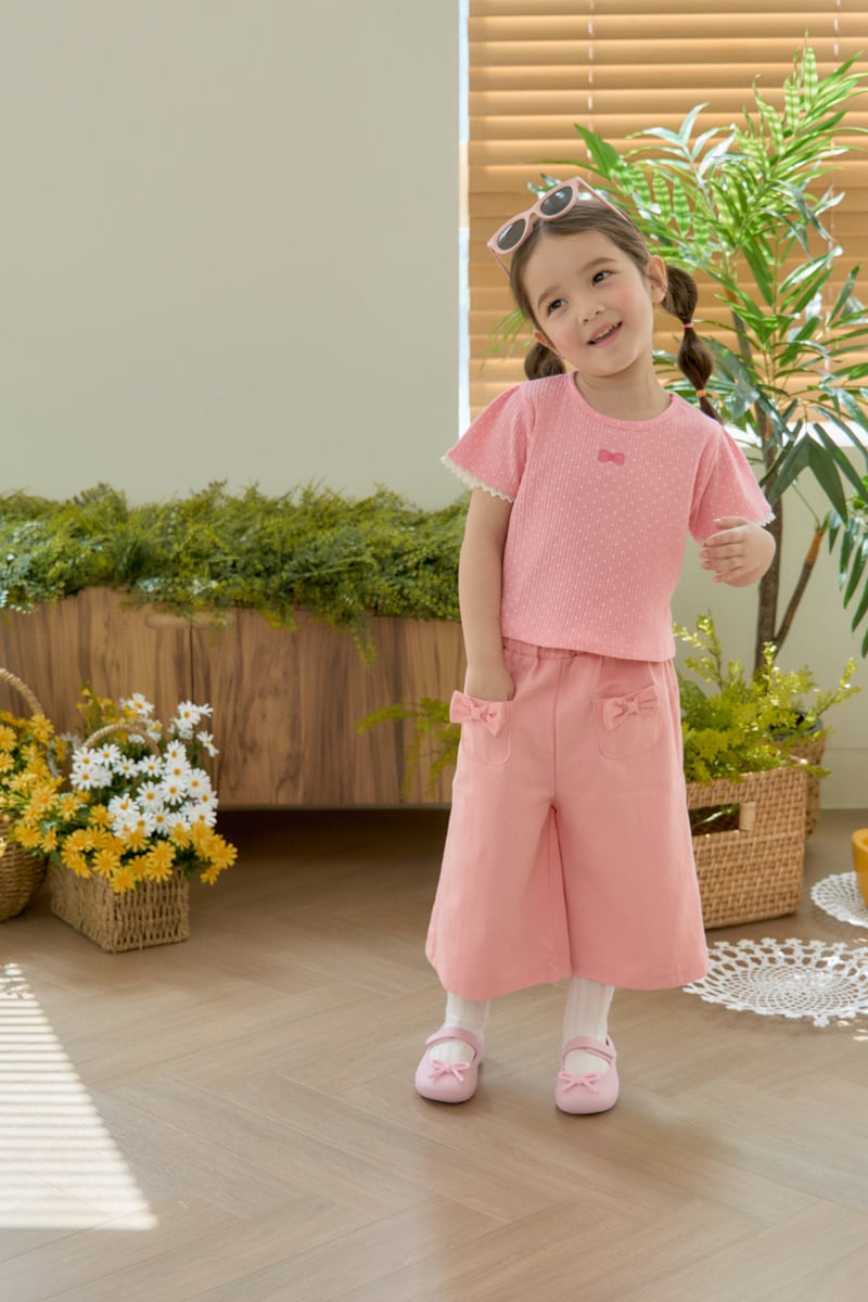 Jazz - Korean Children Fashion - #toddlerclothing - Ribbon Dot Blouse Tee - 6