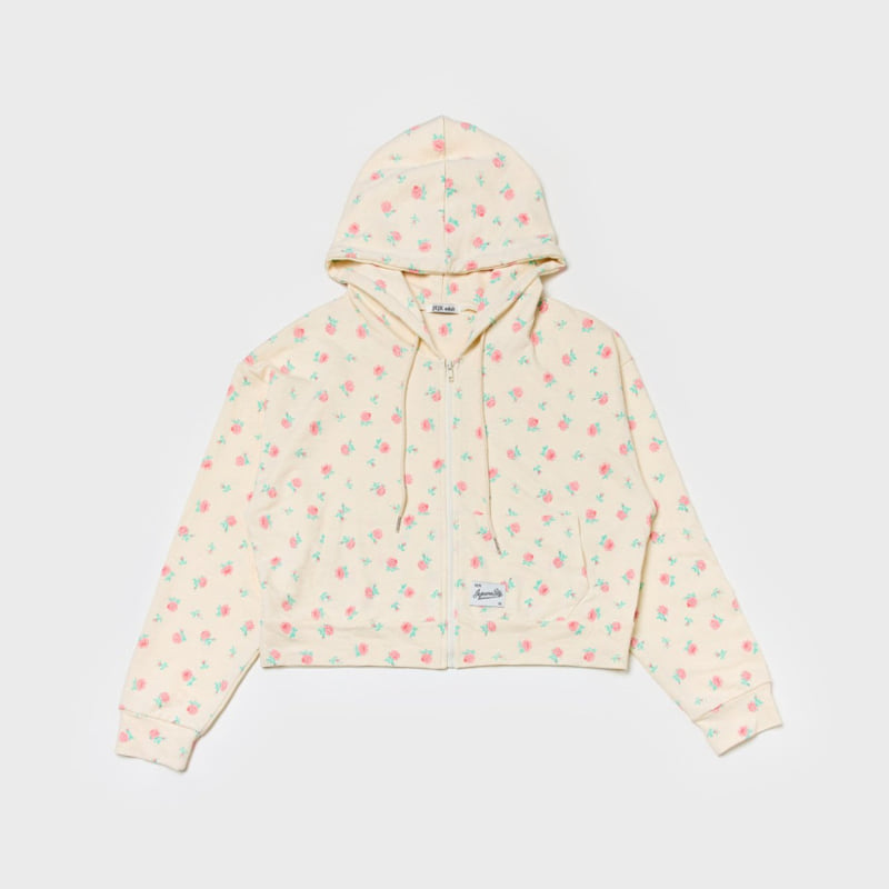 Jejeunosity - Korean Women Fashion - #womensfashion - Adult Cropped Hooded Zip-up Jacket - 2