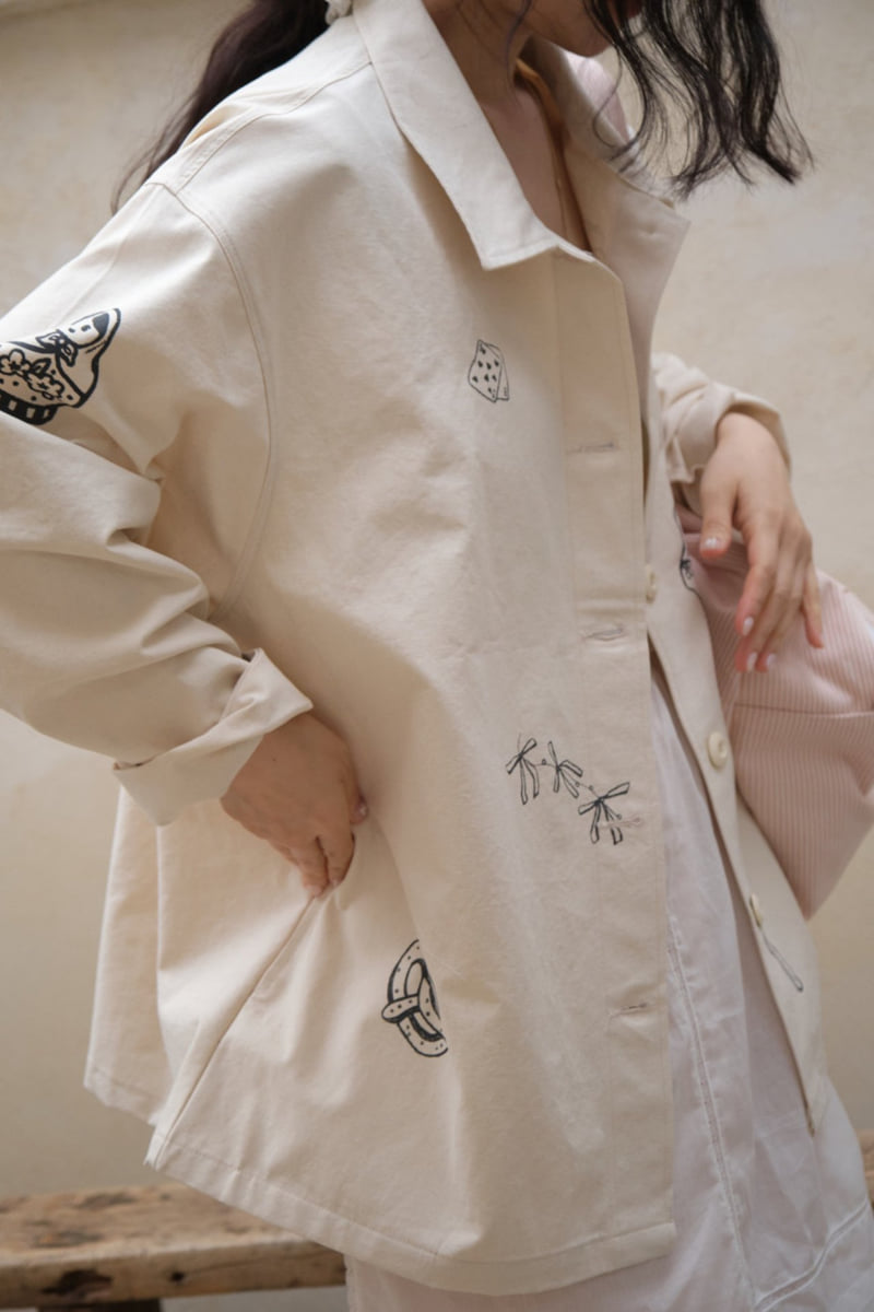 Jejeunosity - Korean Women Fashion - #womensfashion - Adult Drawing Jacket - 9