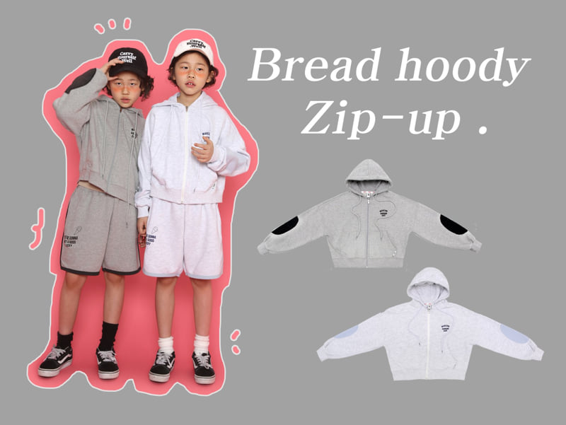 Jenny Basic - Korean Children Fashion - #Kfashion4kids - Brad Hood Zip-up 4-7