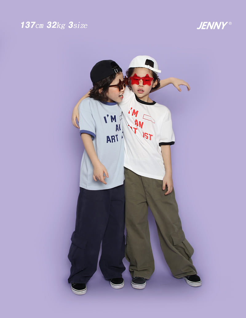 Jenny Basic - Korean Children Fashion - #kidsshorts - Artist Tee - 4