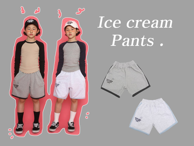 Jenny Basic - Korean Children Fashion - #todddlerfashion - Ice Cream Pants 2-3