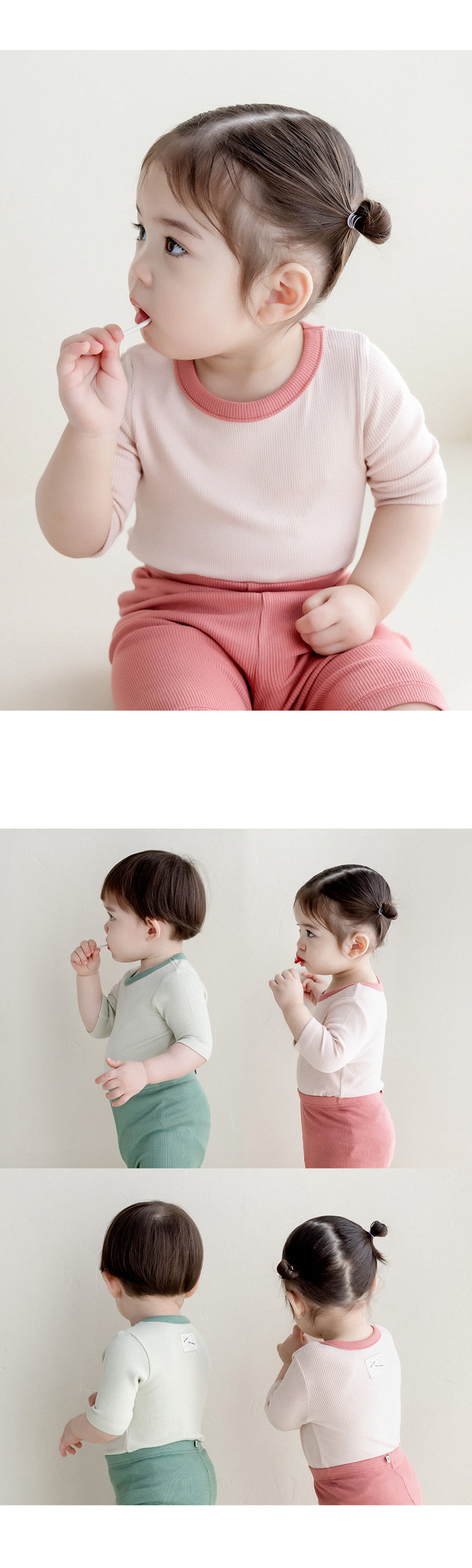 Kids Clara - Korean Baby Fashion - #babyboutiqueclothing - Seirang Rib Baby Easywear - 2
