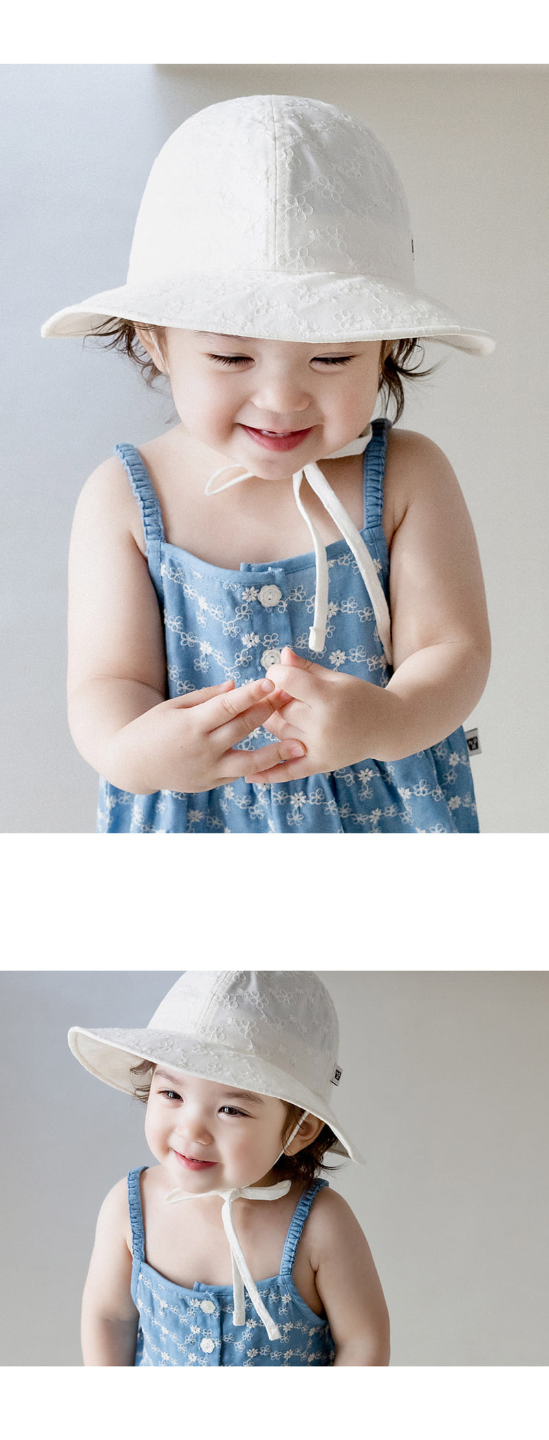 Kids Clara - Korean Baby Fashion - #babyfashion - Rev Eyelet Baby Sunhat - 3