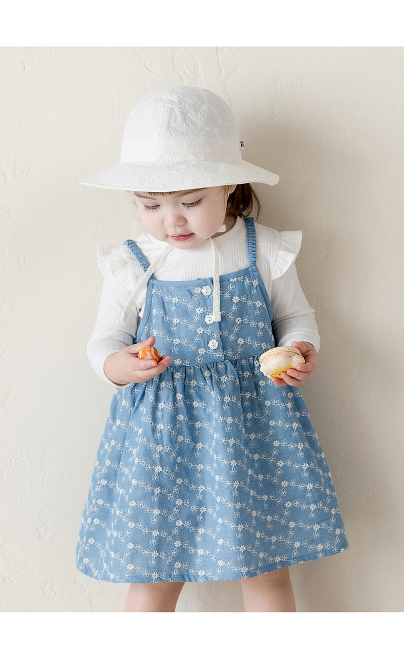 Kids Clara - Korean Baby Fashion - #babyfashion - Rev Eyelet Baby Sunhat - 4