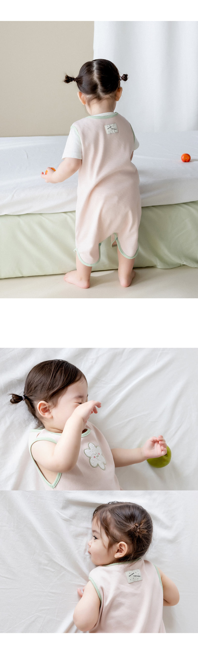 Kids Clara - Korean Baby Fashion - #babyfashion - Luri Baby Sleep Vest - 4