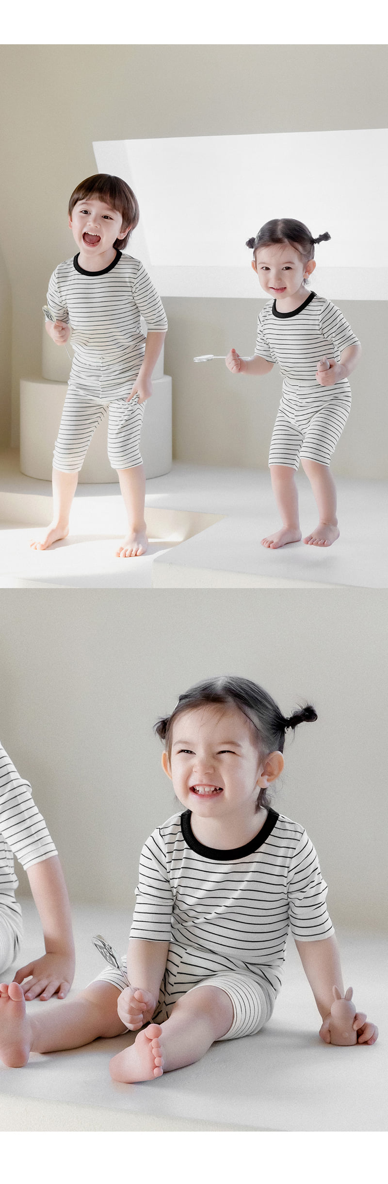 Kids Clara - Korean Baby Fashion - #babyfever - Morang Rib Easywear - 3