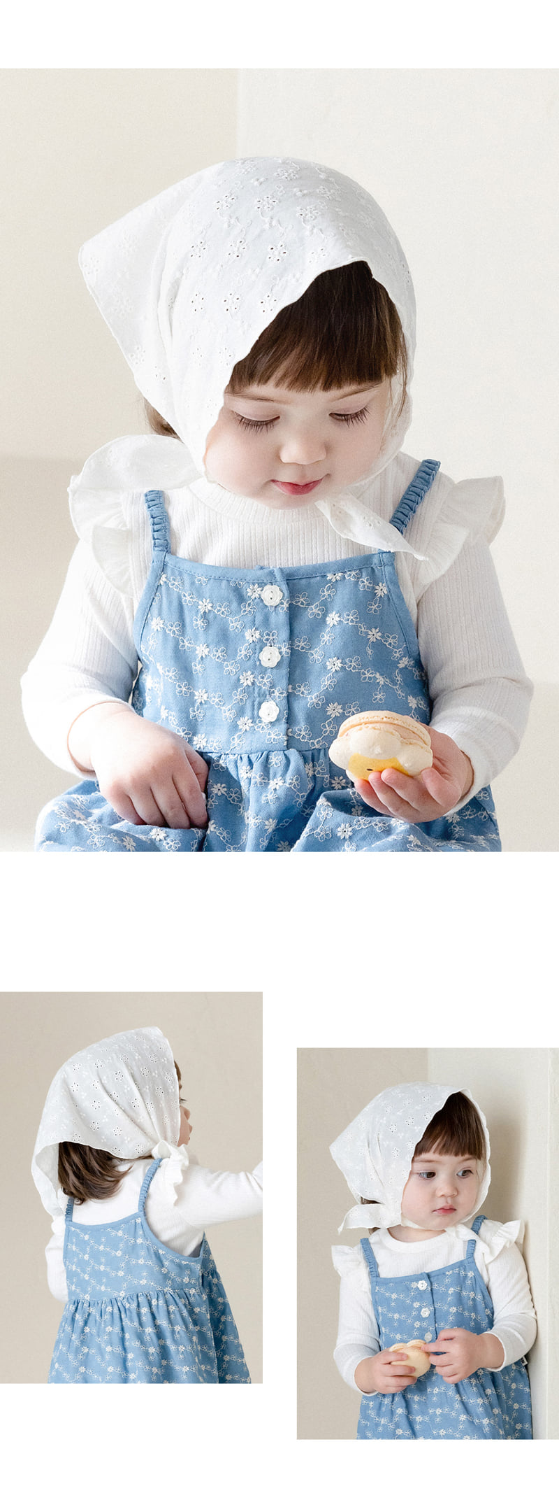 Kids Clara - Korean Baby Fashion - #babyfever - Rev Baby Hair Kerchief (set of 5) - 4