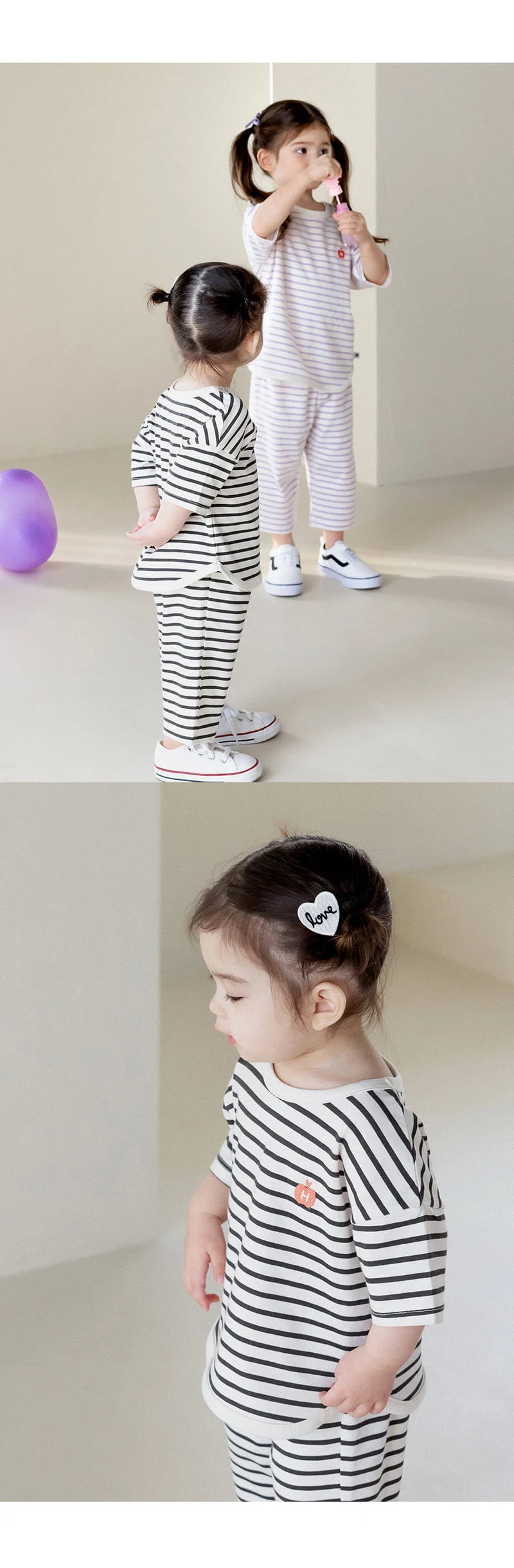 Kids Clara - Korean Baby Fashion - #babygirlfashion - Luiden Baby Top Bottom Set - 6