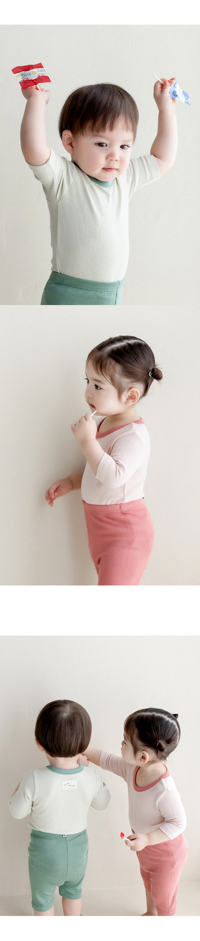 Kids Clara - Korean Baby Fashion - #babygirlfashion - Seirang Rib Baby Easywear - 6