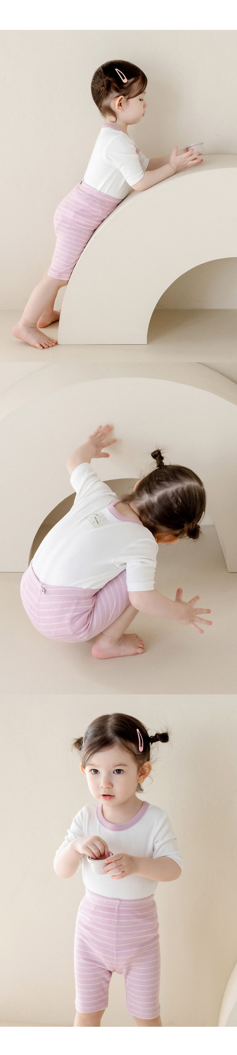 Kids Clara - Korean Baby Fashion - #babygirlfashion - Fran Rib Easywear - 3