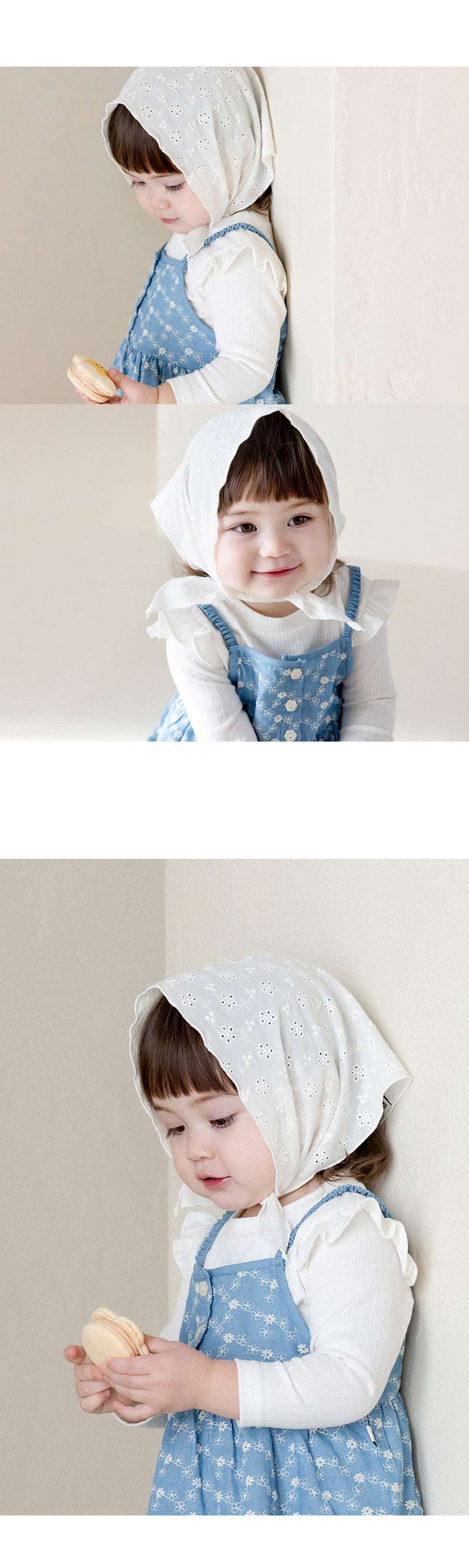 Kids Clara - Korean Baby Fashion - #babylifestyle - Rev Baby Hair Kerchief (set of 5) - 5