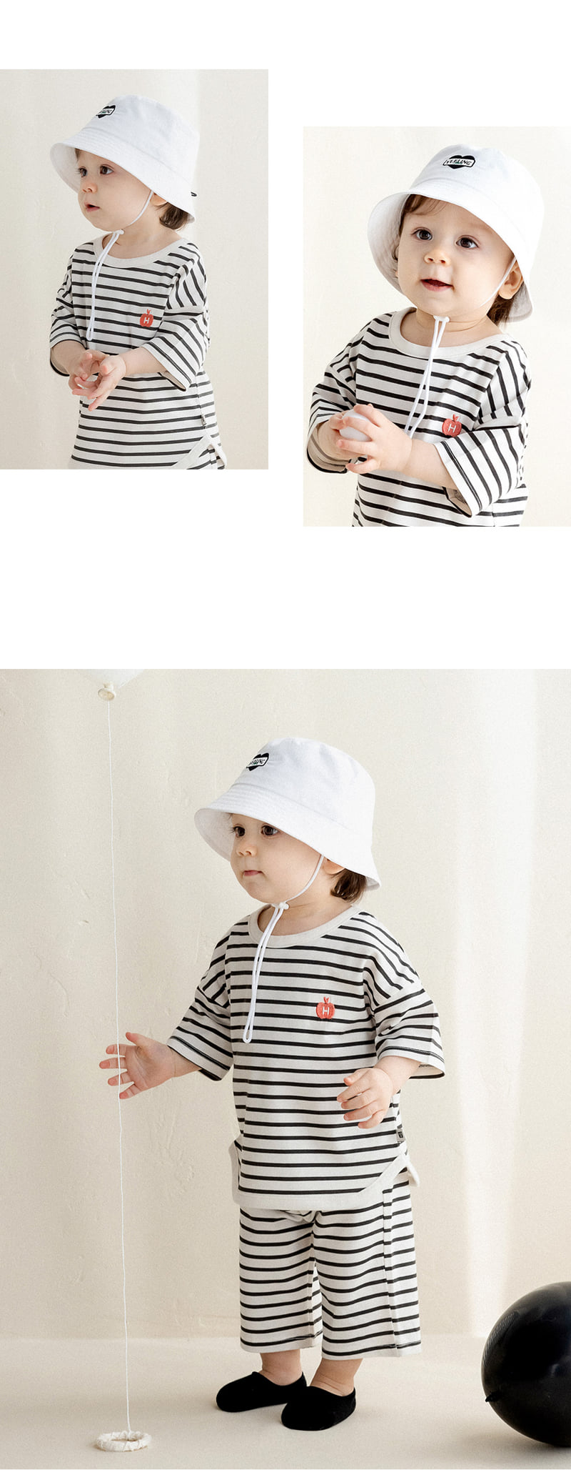 Kids Clara - Korean Baby Fashion - #babylifestyle - Luiden Baby Top Bottom Set - 7