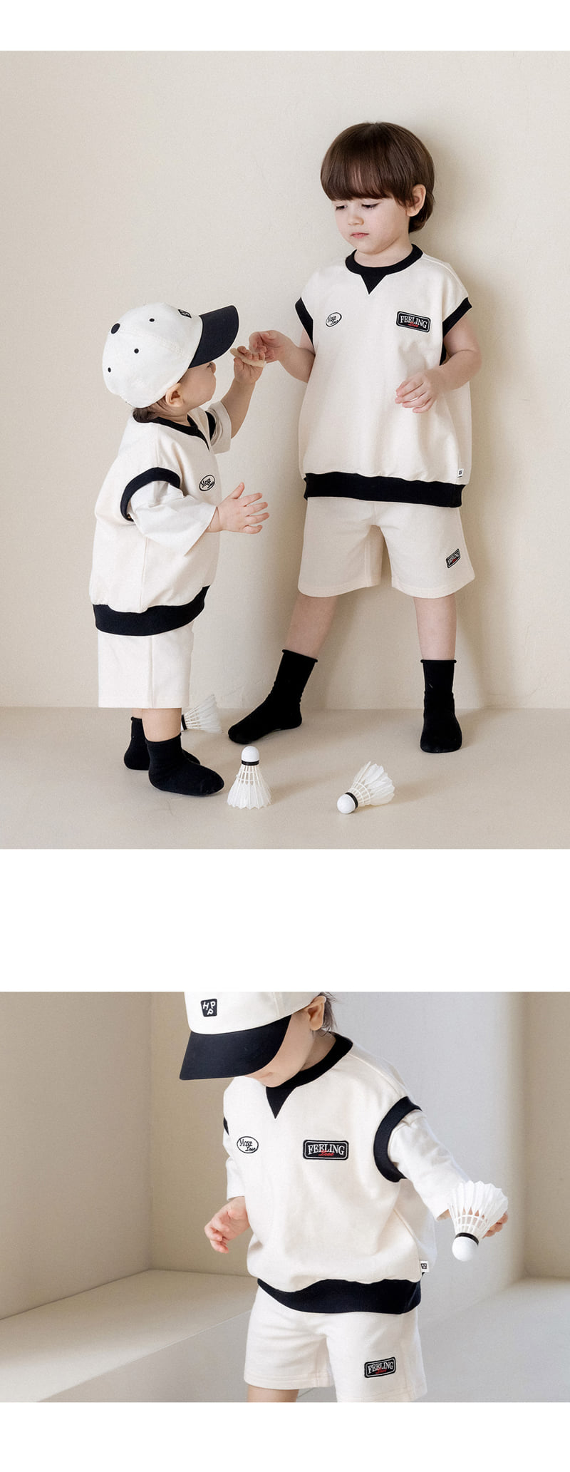 Kids Clara - Korean Baby Fashion - #babylifestyle - Port Vest Set-up - 2