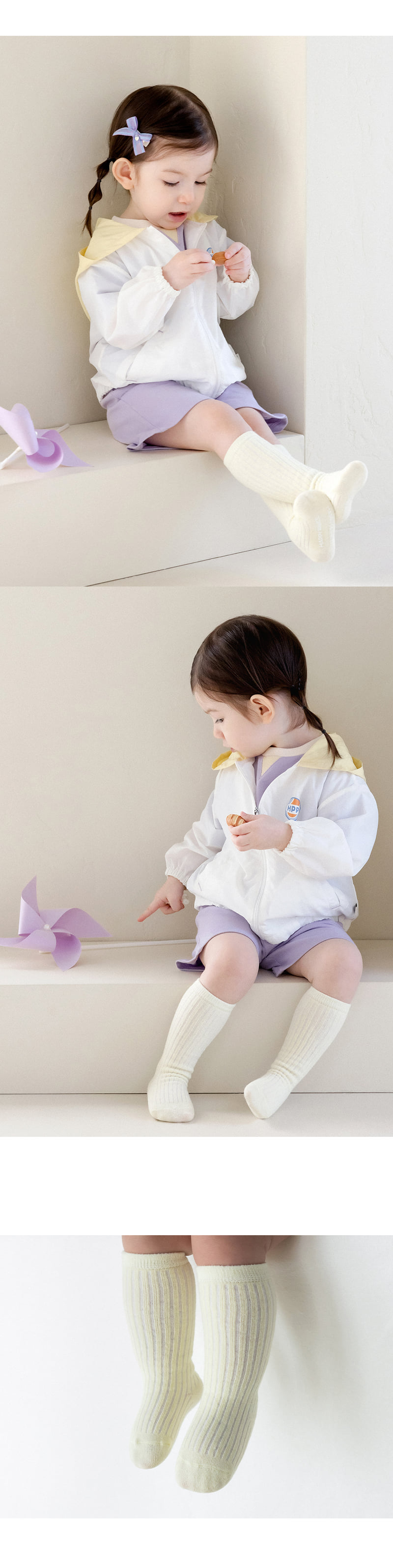 Kids Clara - Korean Baby Fashion - #babylifestyle - Jeff Summer Knee Socks (set of 5) - 2