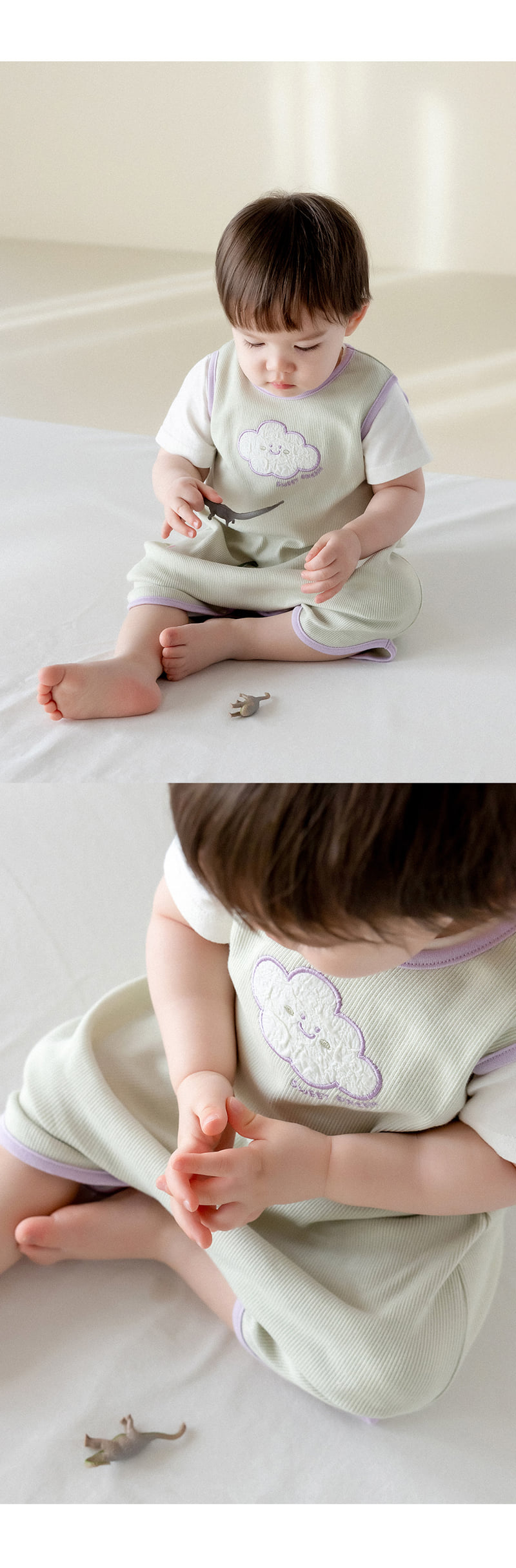 Kids Clara - Korean Baby Fashion - #babyoninstagram - Luri Baby Sleep Vest - 7