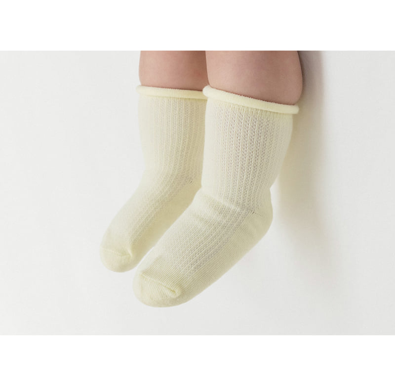 Kids Clara - Korean Baby Fashion - #babyootd - Rex Summer Rolling Socks (set of 5) - 6