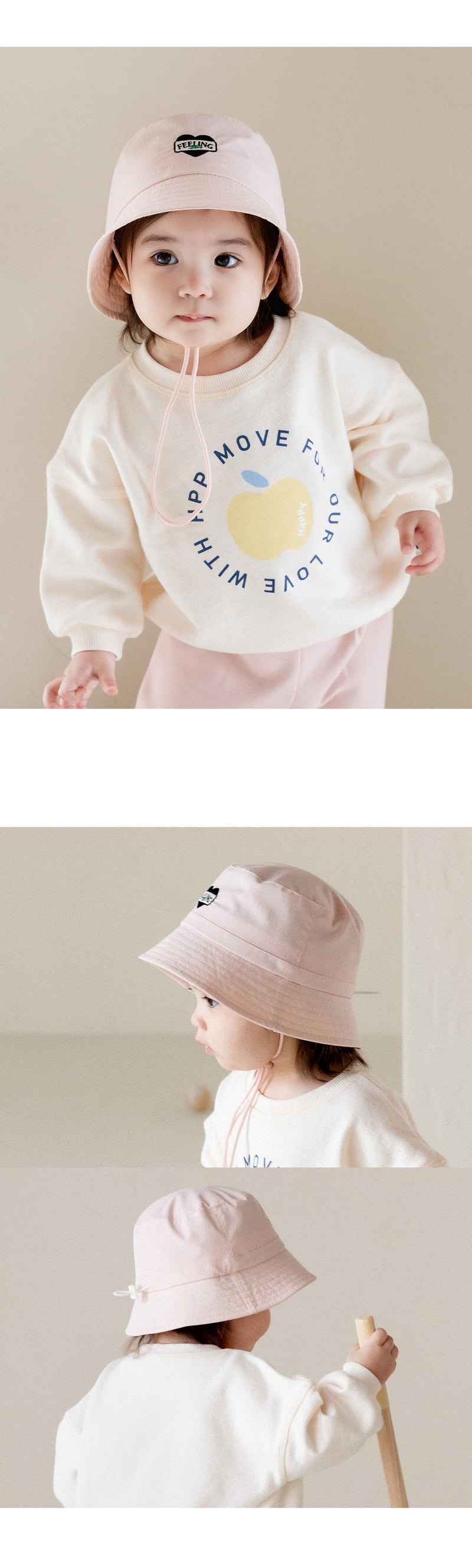 Kids Clara - Korean Baby Fashion - #babyootd - Genoa Anorak Baby Bucket Hat - 2
