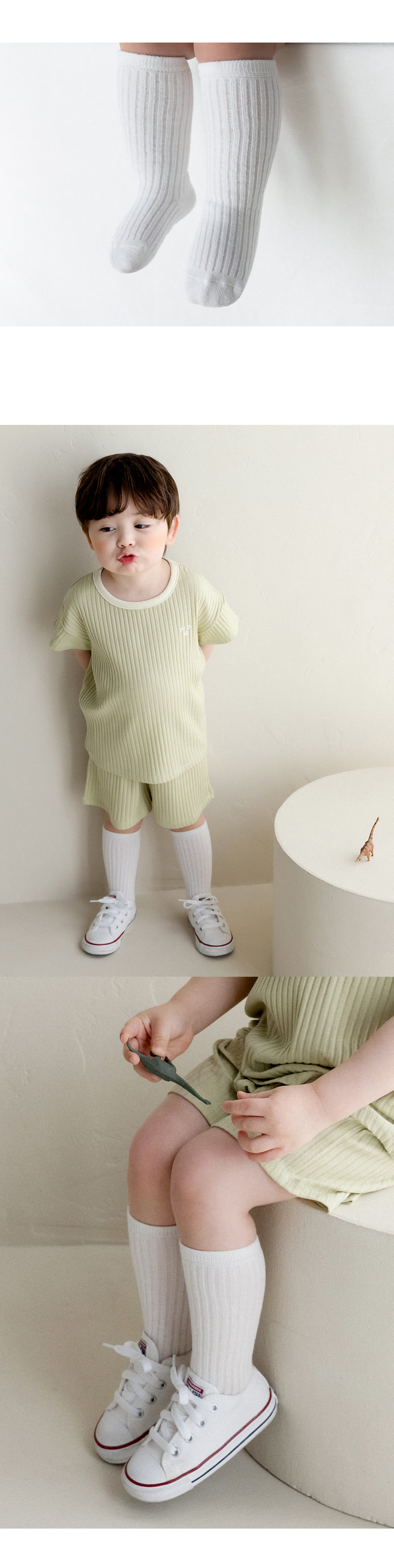 Kids Clara - Korean Baby Fashion - #babyoninstagram - Jeff Summer Knee Socks (set of 5) - 4