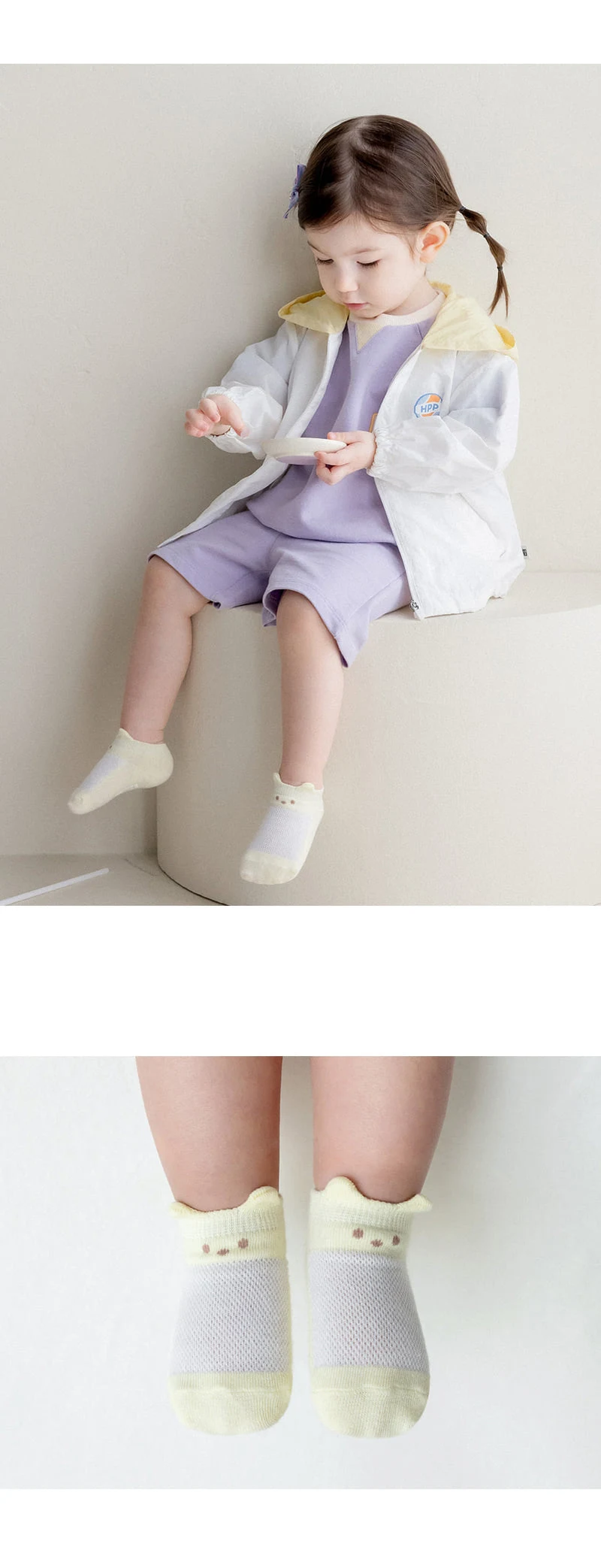 Kids Clara - Korean Baby Fashion - #babyootd - Dave Ice Baby Socks 2-Color Set (set of 5) - 2