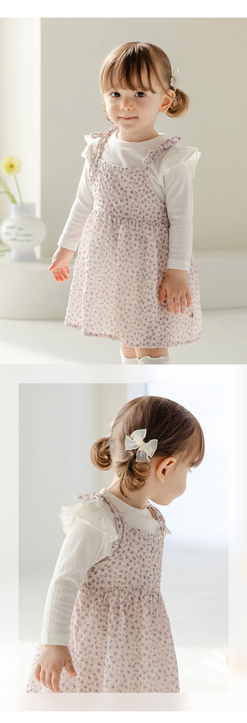 Kids Clara - Korean Baby Fashion - #babyoutfit - Genie Cozy Frill Baby Tee - 4