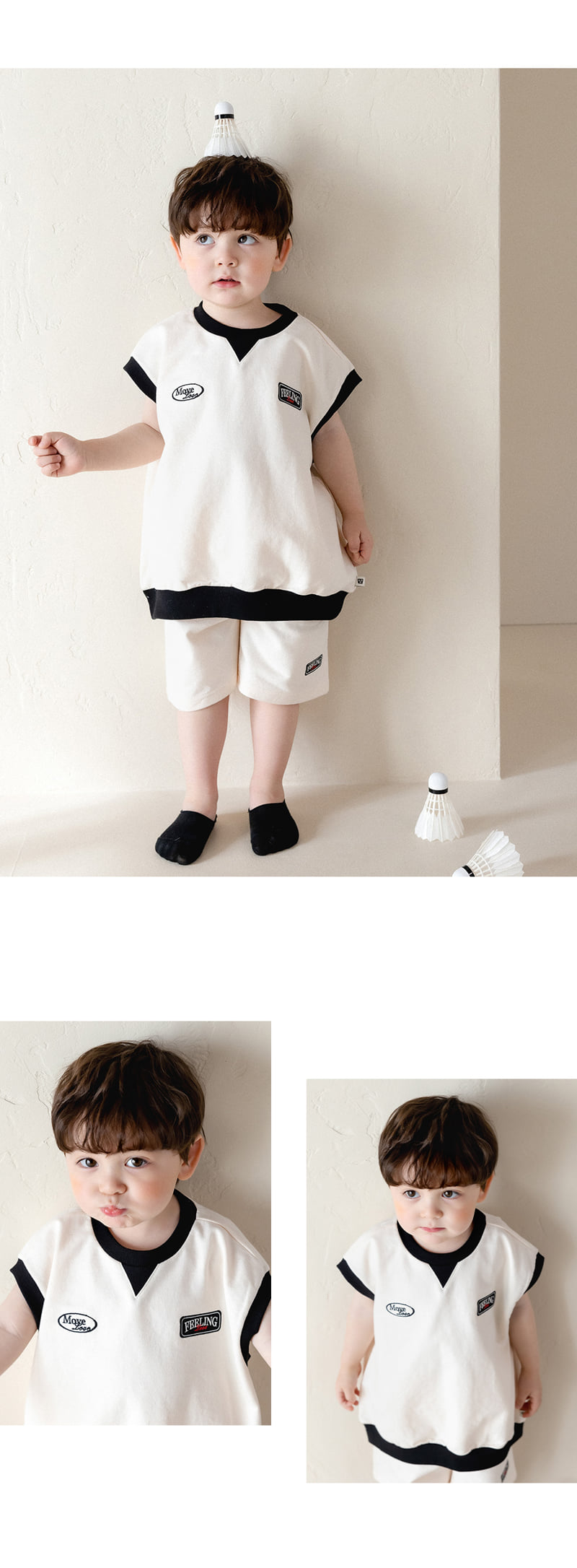 Kids Clara - Korean Baby Fashion - #babyoutfit - Port Vest Set-up - 5