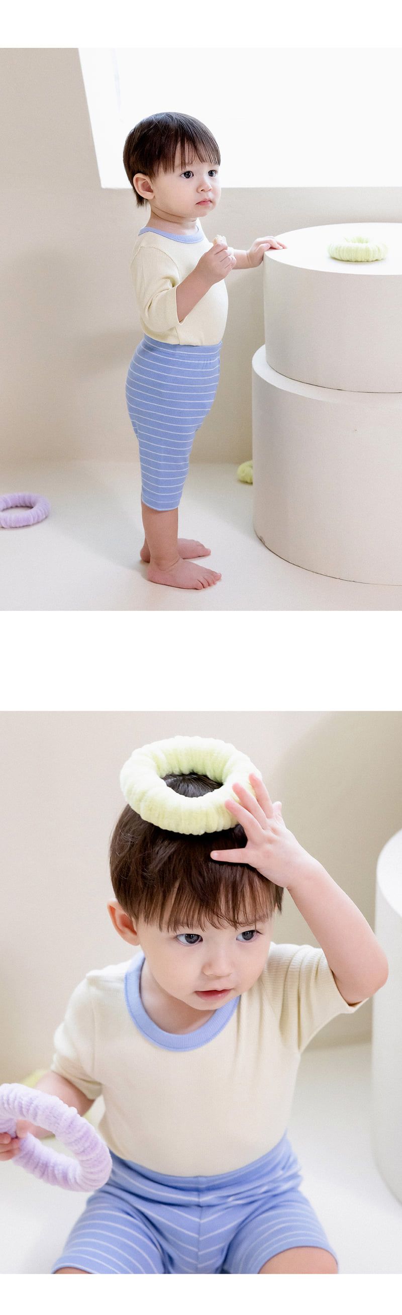 Kids Clara - Korean Baby Fashion - #babyoutfit - Fran Rib Easywear - 7