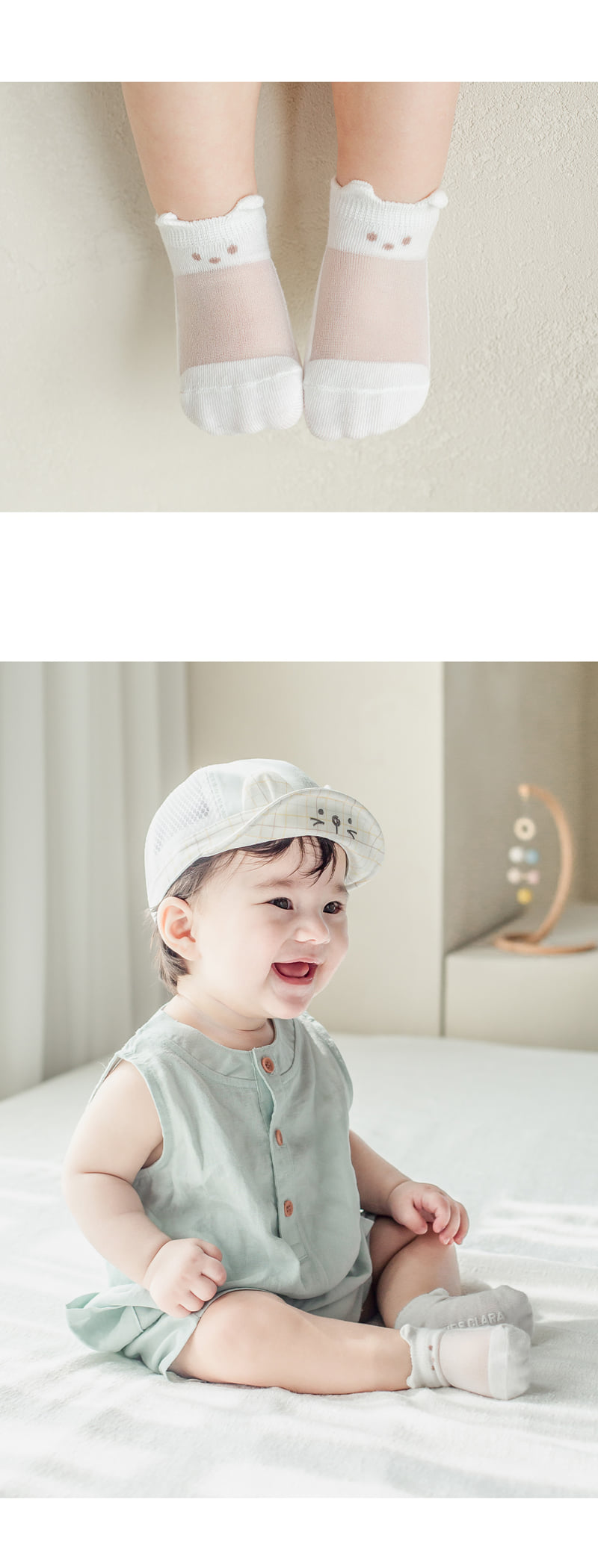 Kids Clara - Korean Baby Fashion - #babyoutfit - Dave Ice Baby Socks 2-Color Set (set of 5) - 4