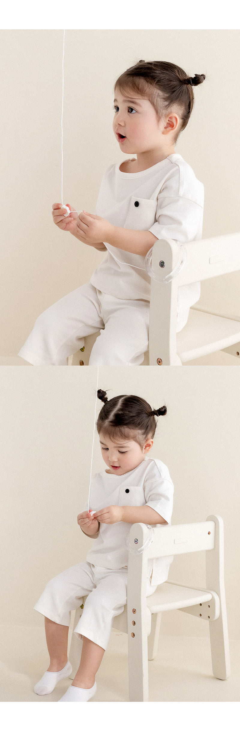 Kids Clara - Korean Baby Fashion - #babywear - Genoa Top Bottom Set - 6
