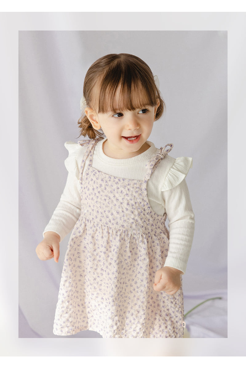 Kids Clara - Korean Baby Fashion - #onlinebabyboutique - Genie Cozy Frill Baby Tee - 6