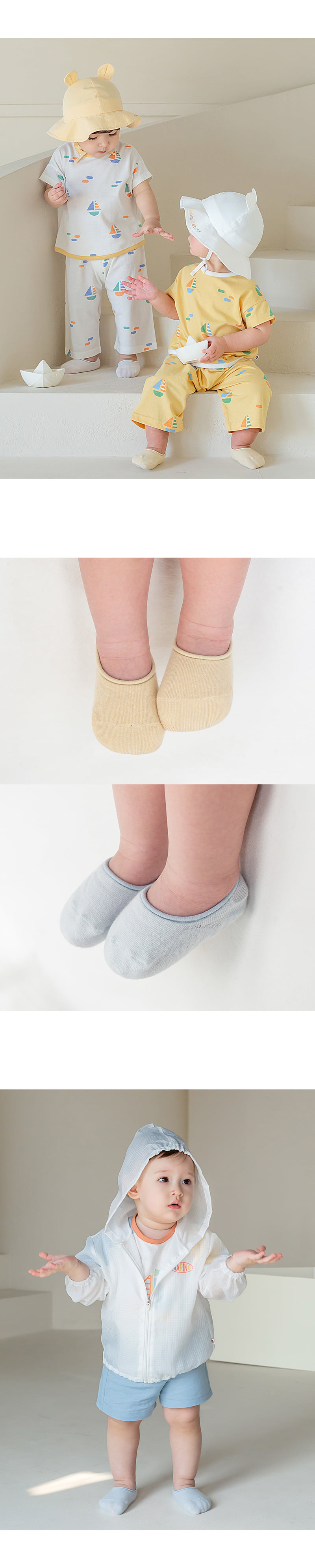 Kids Clara - Korean Baby Fashion - #onlinebabyboutique - Happy Baby Overshoes (set of 5) - 5