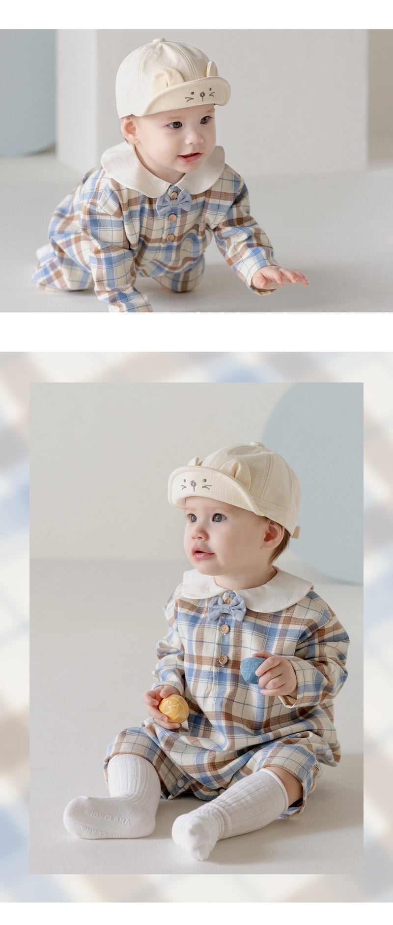 Kids Clara - Korean Baby Fashion - #onlinebabyboutique - Napoli Coveralls - 4