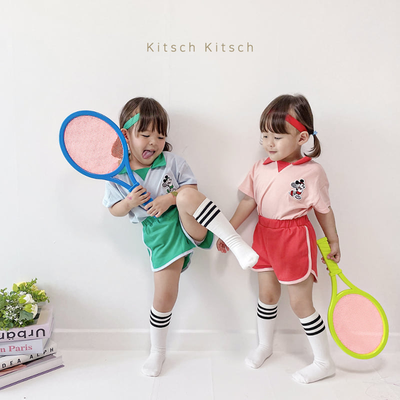 Kitsch Kitsch - Korean Baby Fashion - #babyclothing - Tennis M Top Bottom Set