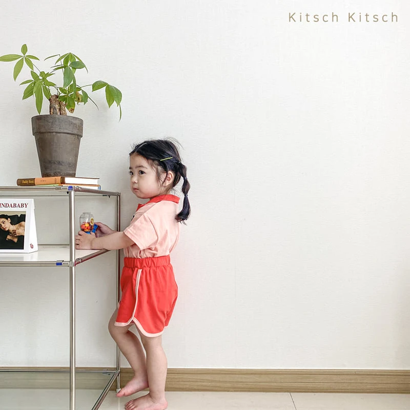 Kitsch Kitsch - Korean Baby Fashion - #babyfever - Tennis M Top Bottom Set - 3
