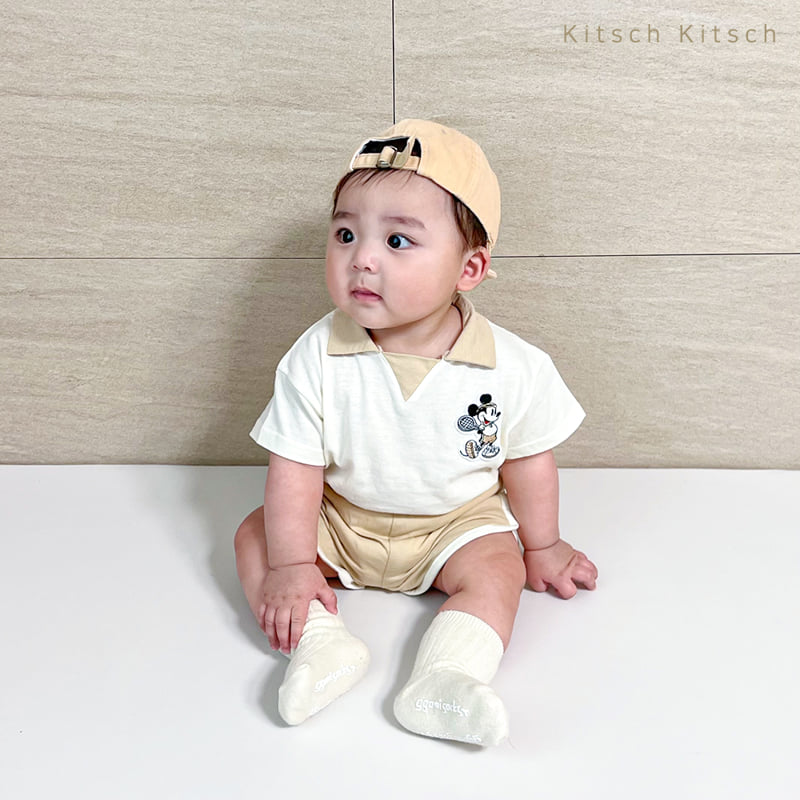 Kitsch Kitsch - Korean Baby Fashion - #babyoninstagram - Tennis M Top Bottom Set - 6