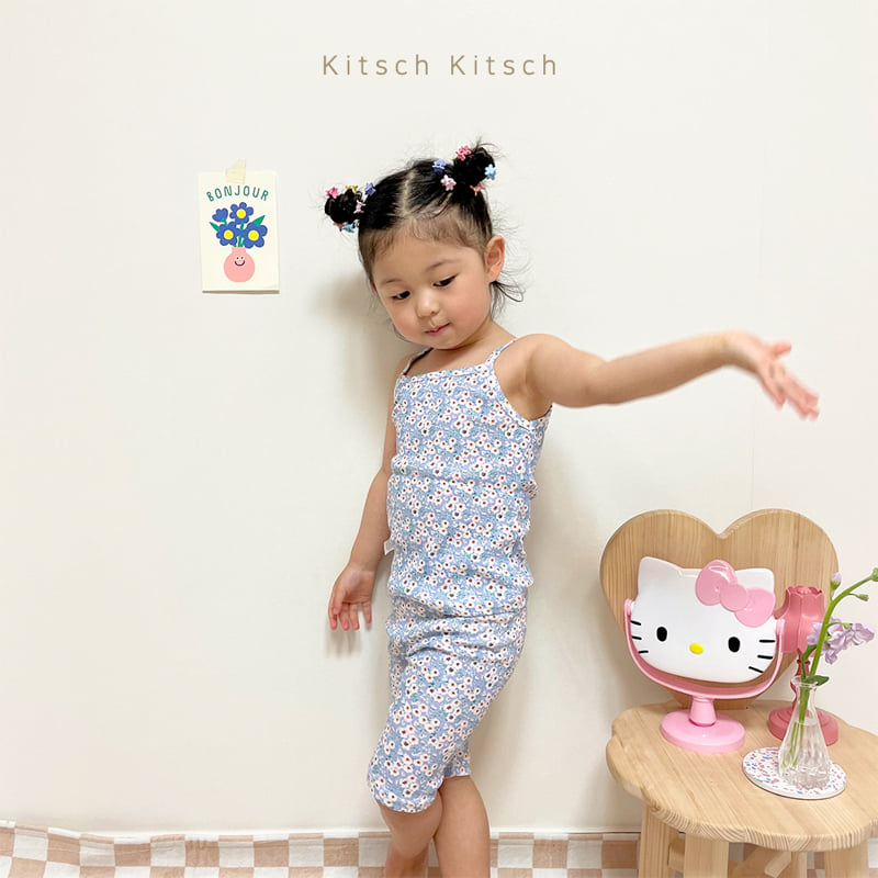 Kitsch Kitsch - Korean Baby Fashion - #babyootd - Flower String Sleeveless Set - 5