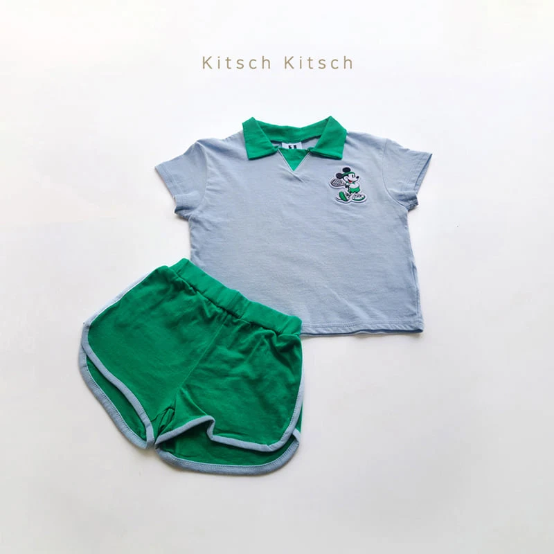 Kitsch Kitsch - Korean Baby Fashion - #babyoutfit - Tennis M Top Bottom Set - 8