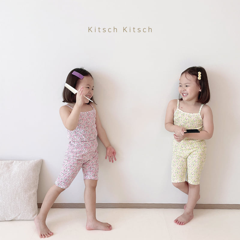 Kitsch Kitsch - Korean Baby Fashion - #babyoutfit - Flower String Sleeveless Set - 7