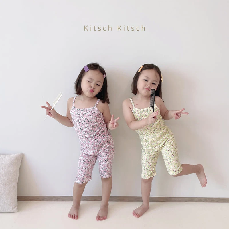 Kitsch Kitsch - Korean Baby Fashion - #babywear - Flower String Sleeveless Set - 8