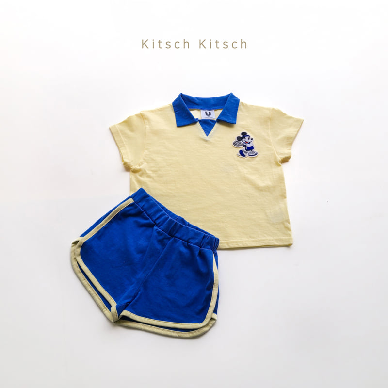 Kitsch Kitsch - Korean Baby Fashion - #onlinebabyboutique - Tennis M Top Bottom Set - 11