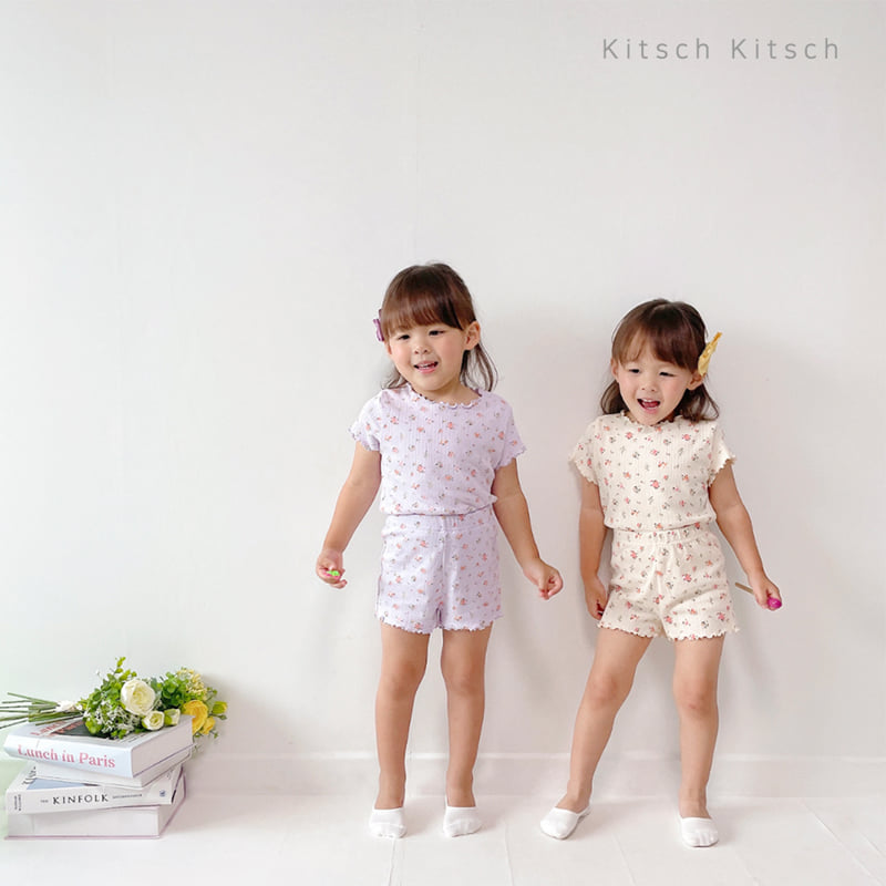 Kitsch Kitsch - Korean Baby Fashion - #onlinebabyshop - Sharara Shirring Easywear - 2