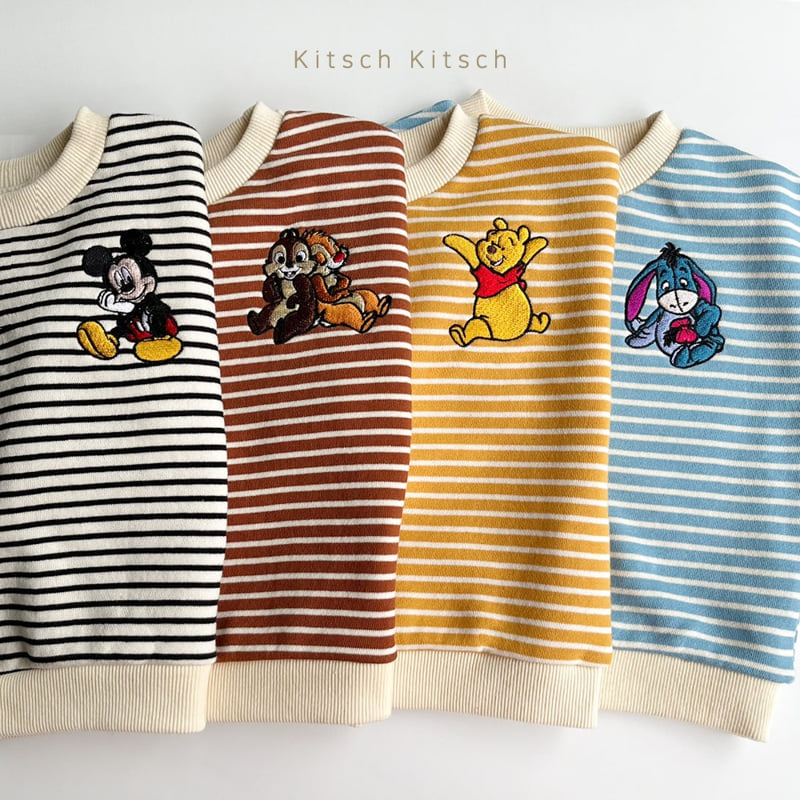 Kitsch Kitsch - Korean Children Fashion - #childofig - D Stripe Top Bottom Set - 10
