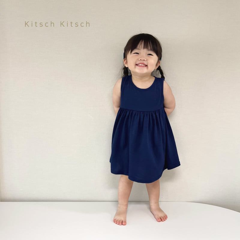 Kitsch Kitsch - Korean Children Fashion - #childrensboutique - Sleeveless Slub One-piece - 7