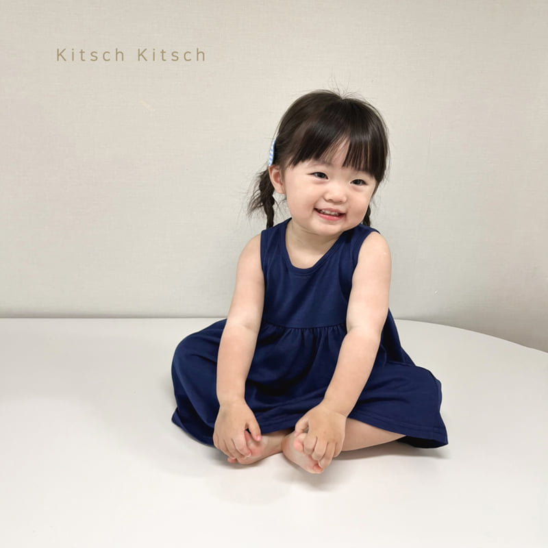 Kitsch Kitsch - Korean Children Fashion - #designkidswear - Sleeveless Slub One-piece - 8