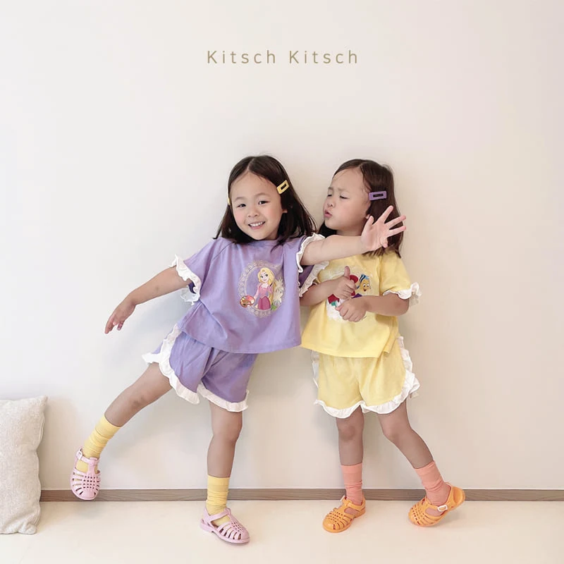 Kitsch Kitsch - Korean Children Fashion - #designkidswear - Princess Frill Top Bottom Set