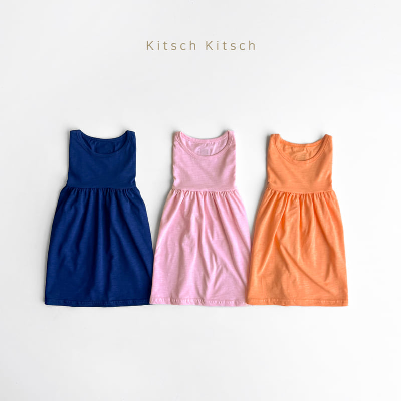 Kitsch Kitsch - Korean Children Fashion - #discoveringself - Sleeveless Slub One-piece - 9