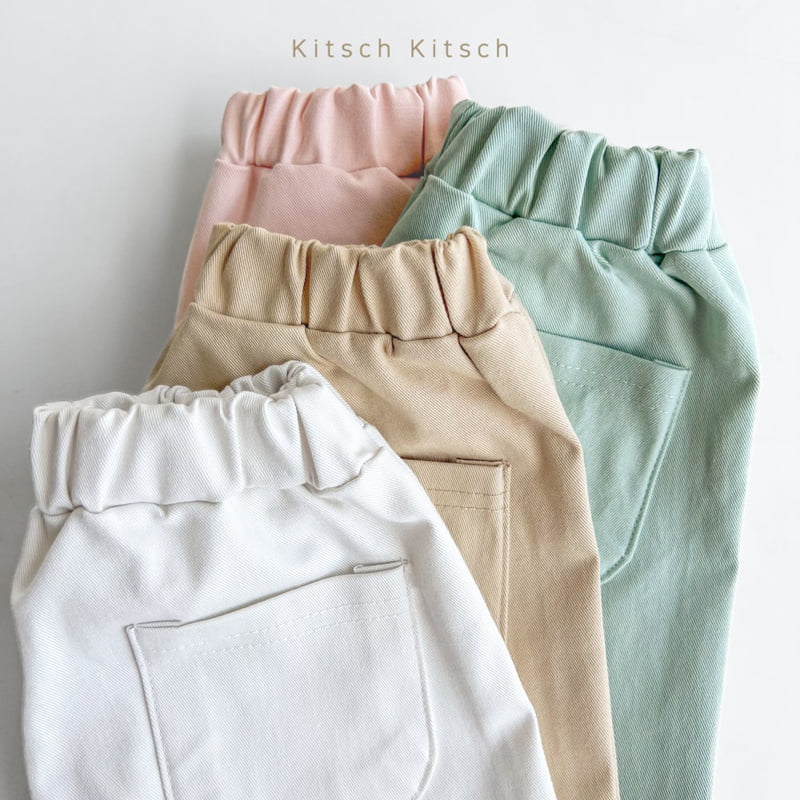 Kitsch Kitsch - Korean Children Fashion - #kidsshorts - Jelly Span Cotton Pants - 11
