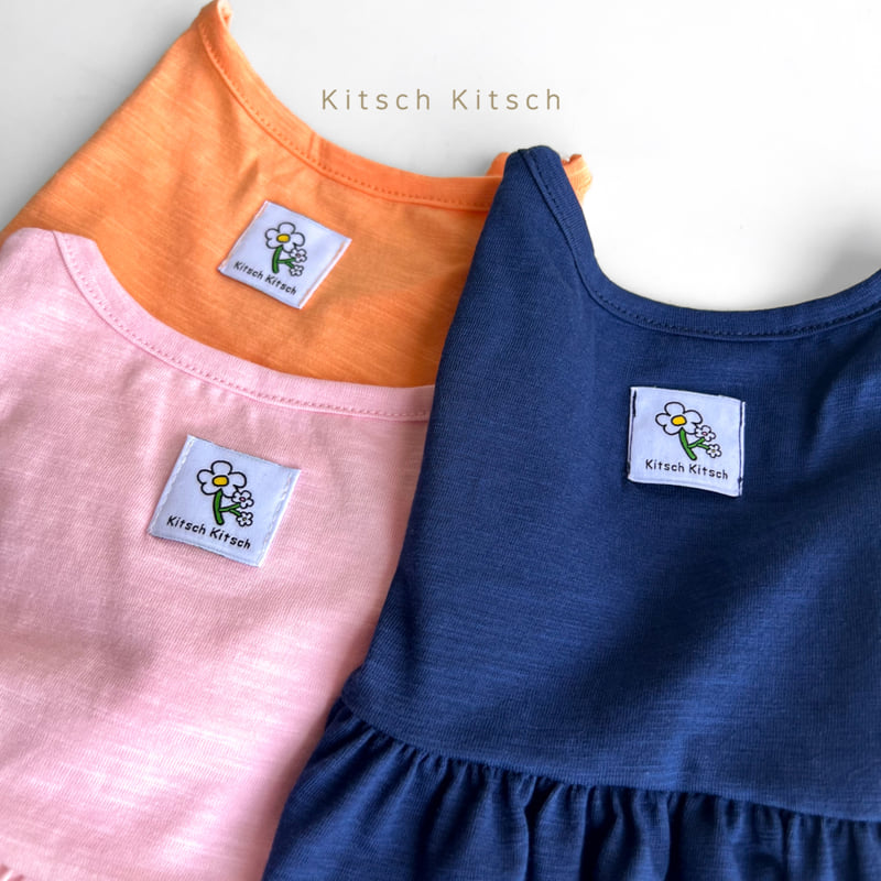 Kitsch Kitsch - Korean Children Fashion - #kidsshorts - Sleeveless Slub One-piece - 11